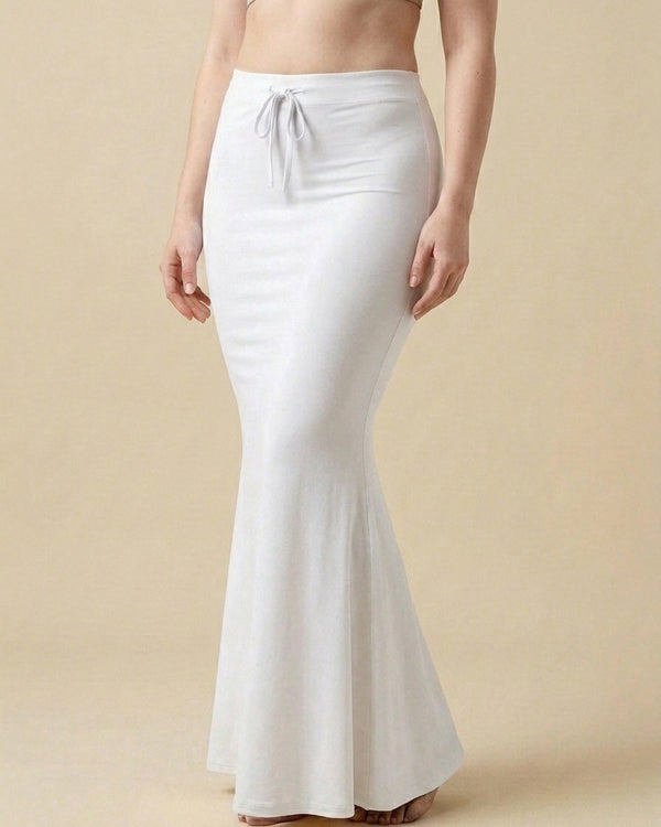 Mrs. SARDARNI Premium Mermaid-Fit Saree Shaper - White
