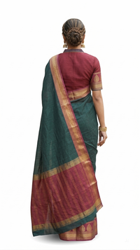 Mrs. SARDARNI Latest Silver Zari Work Fancy Garod Muslin Saree New Collection | Green Sari | Premium Ethnic Wear | Mrs. SARDARNI