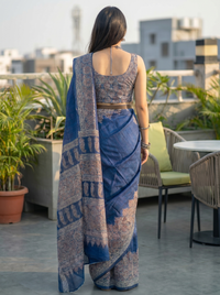 Mrs. SARDARNI Woven Soft Silk Saree - Royal Blue